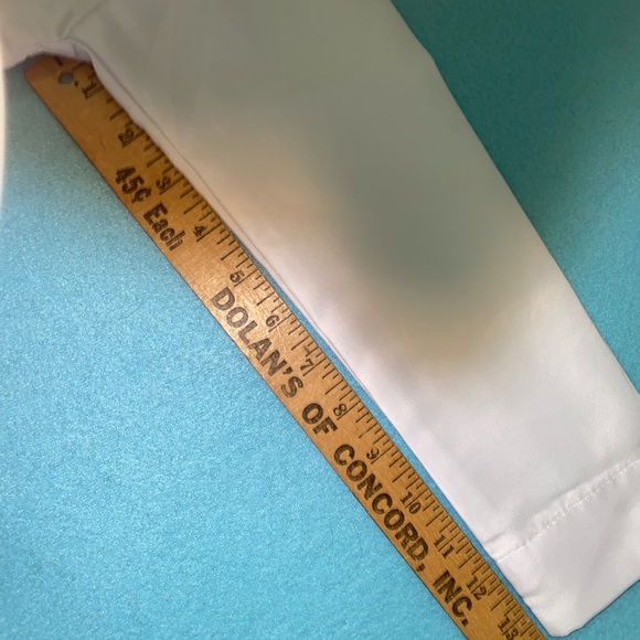 Throbe prayer robe silky white long sleeve mock neck chest pocket NEW size S - Picture 6 of 7